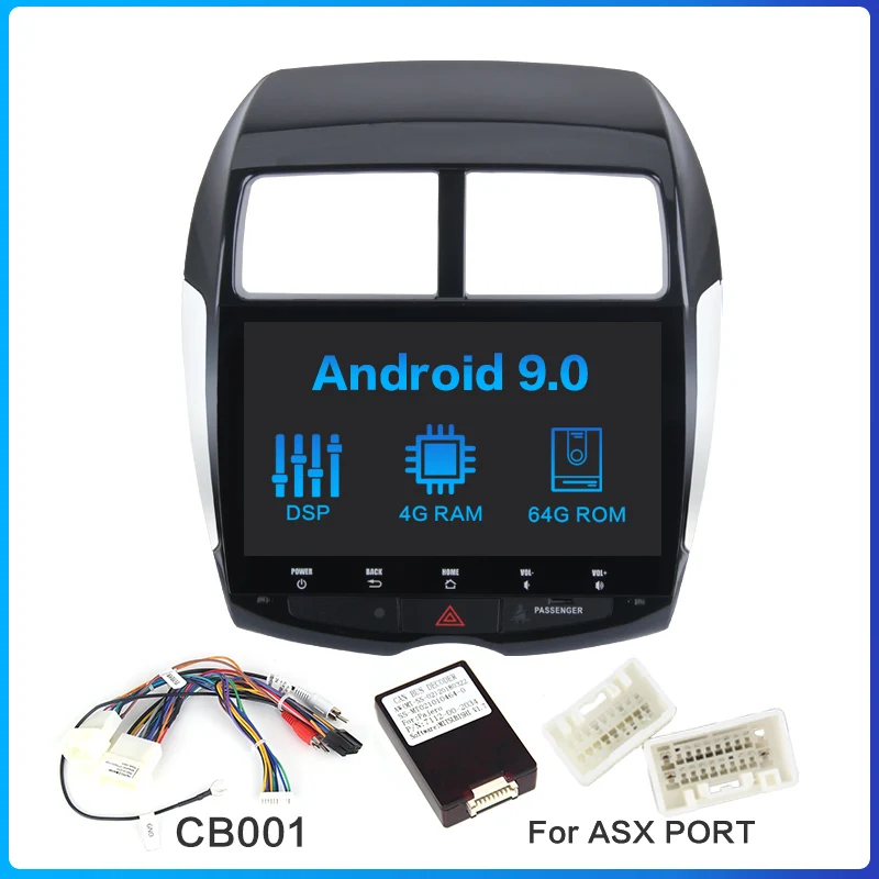 CB001 Dasaita 1din Android 9,0 автомобильный стерео для Mitsubishi ASX peugeot 4008 Citroen C4 Air Cross мульти сенсорный экран радио MP3 USB - Цвет: CB001