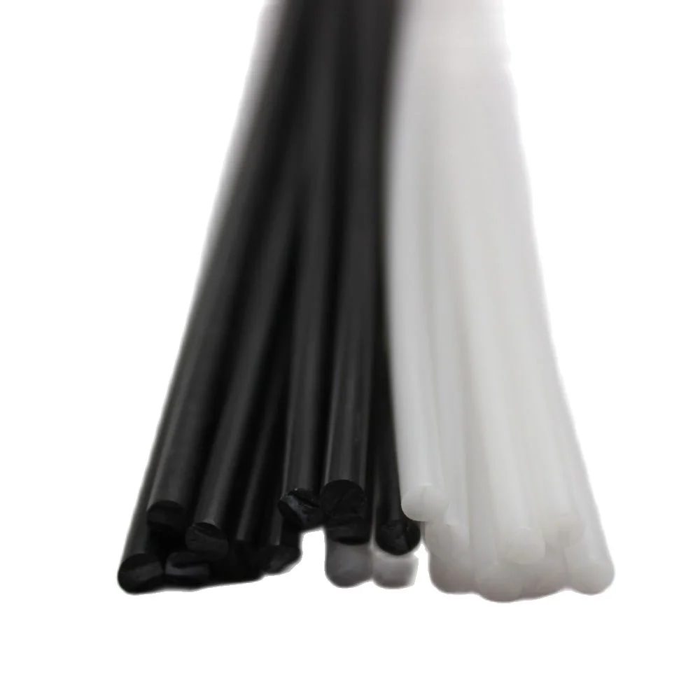 

50PCS White/Black POM Plastic Welding Rods Round 4mm Length 500mm