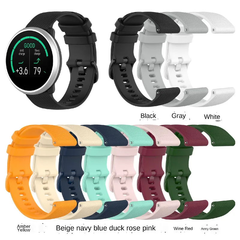 

20MM 22MM High Quality Fashion Soft Silicone Watch Strap for Polar Vantage M Smart Watch Replacement Wristband for Polar Ignite