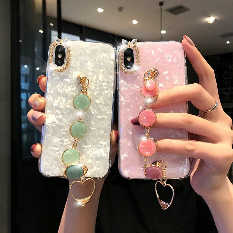 Новый роскошный мягкий ТПУ пара ювелирных изделий для IPhone 11 Pro Max XR XS MAX X 8 7 6S Plus