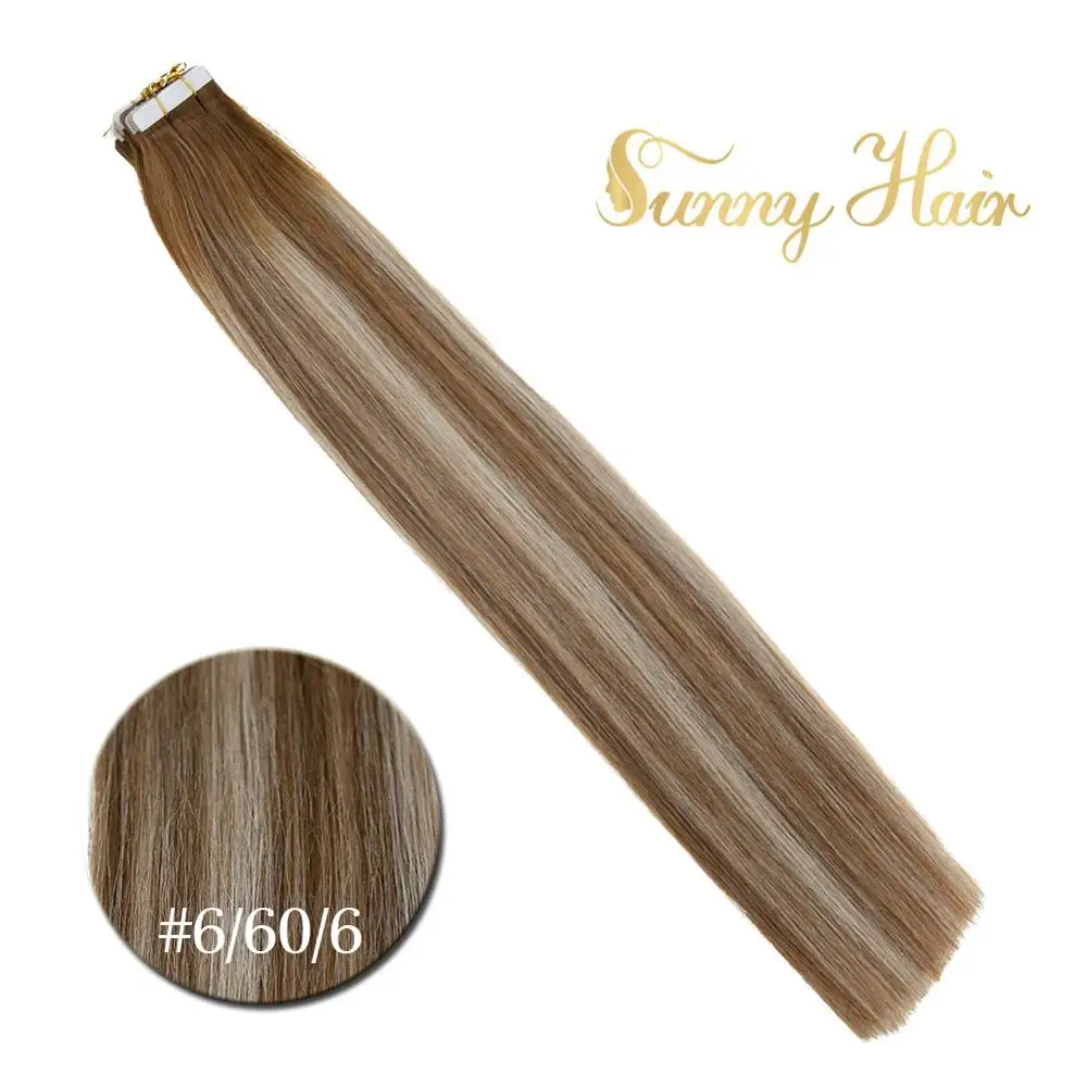 VeSunny клейкая лента для наращивания волос Skin ПУ клей ленты на человеческие волосы