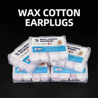 wax cotton noise earplugs anti noise ear plugs travel sleep soundproof noise reduction soft earplugs quiet protect hearing