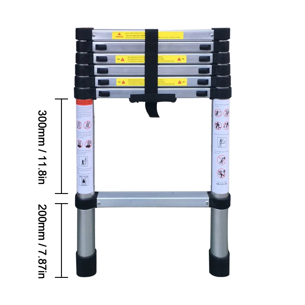 Новинка 8 53 фута (2 6 м) раздвижные лестницы из алюминиевого сплава