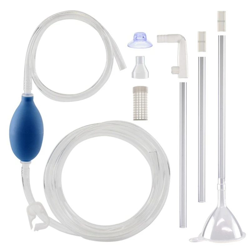 

Manual Fish Tanks Water Changer Multipurpose Hand Siphon Pump Oil Liquid Aquarium Water Transfer Hose Cleaning Tools Accessories