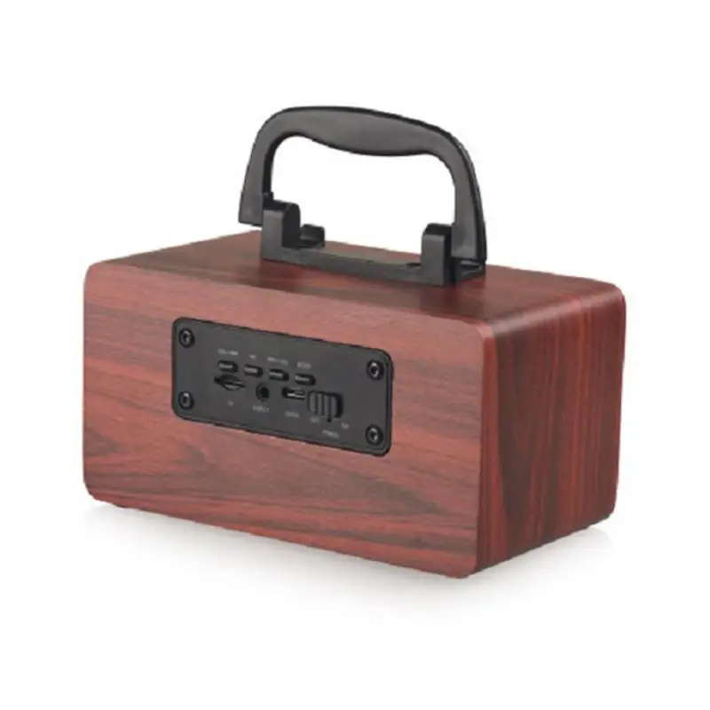 

Car Radio Car audio Bluetooth Audio Wooden Bluetooth speaker portable portable bracket speaker dual horn stereo 10W 1200 mAh