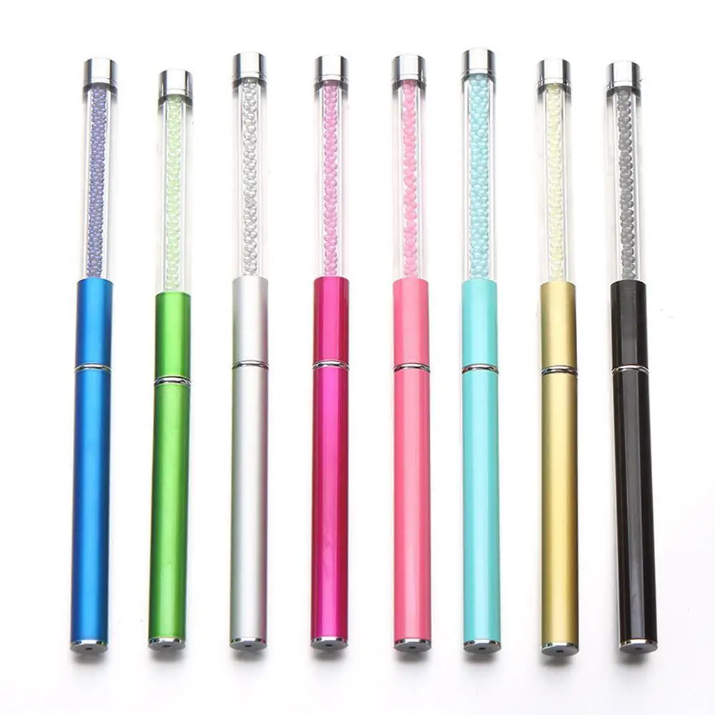 

1pc Crystal Mascara Eyebrow Spoolers Comb Reusable Brushes Eyelash Set Applicator Wands Spoolies Brush Wands Curler E1D5