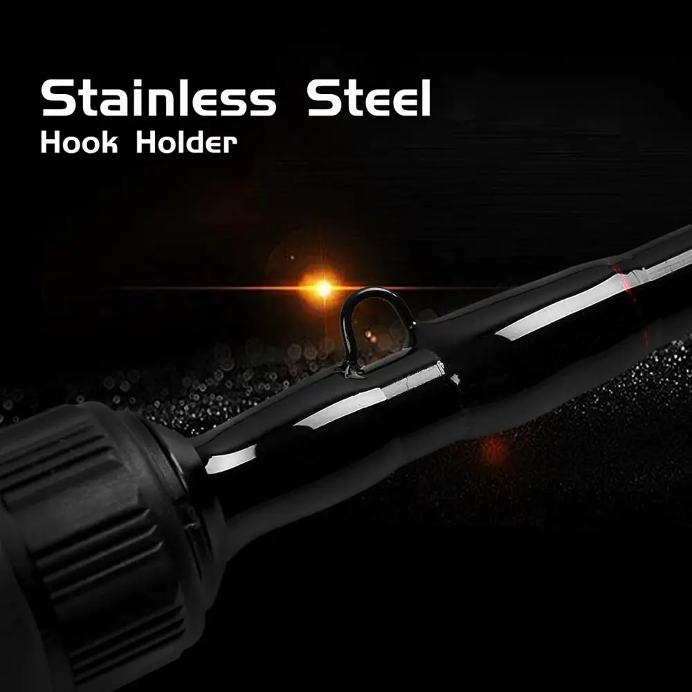 

Fiblink 4 Sections Baitcasting Fishing Rod Carbon Fiber Casting Fishing Pole M/MH/H Power 1.98m, 2.1m, 2,25m Portable Travel Rod