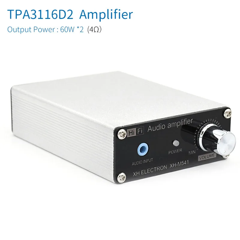 Звуковая плата усилителя UNISINA TPA3116D2 TPA3116 2 0 канала номинальная мощность 60WX2