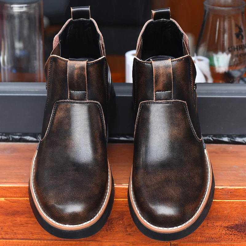 

Men's Boots Men's Autumn Brand Lace Up Comfortable Fashion Shoes Men's 2021 Classic Outdoor Leather Casual Boots Basic Boots