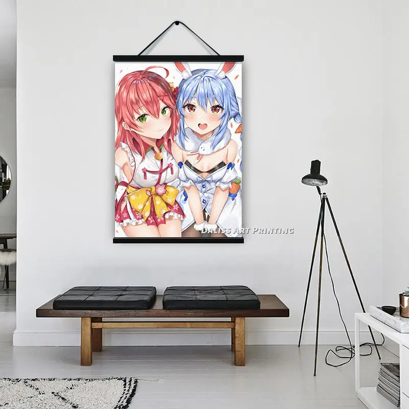 

Canvas Anime Usada Pekora Pictures Home Decoration Paintings Poster HD Prints Wall Art Modular Living Room Framed