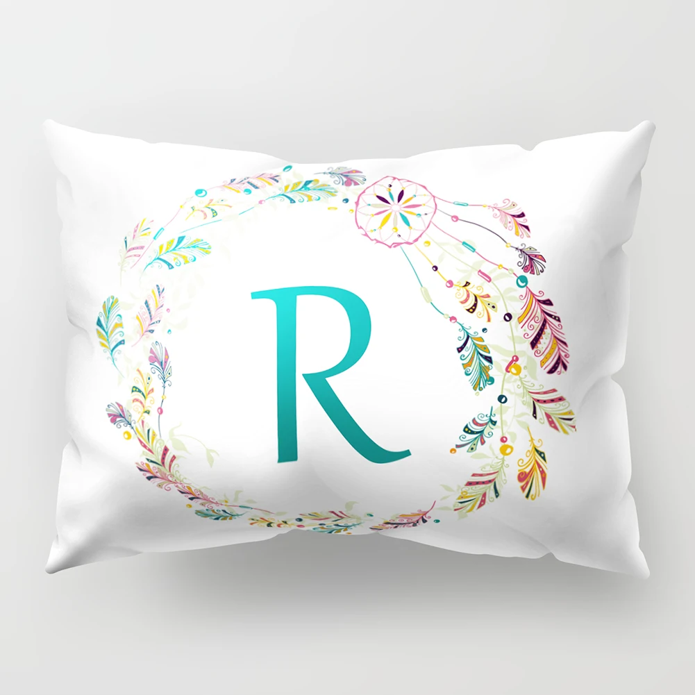 

A-Z Letters Dream Catcher Throw Pillow Case Sofa Bed Cushion Cover Home Decor