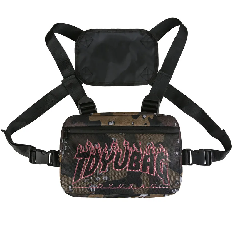 Уличной моды грудь Риг мешок унисекс пуля жилет в стиле хип-хоп поясная сумка