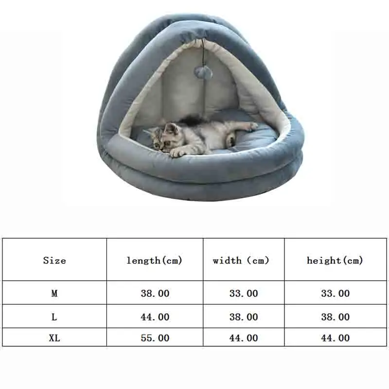 Съемная кровать для кошек домик вольер гнездо домашних животных диван с шариками