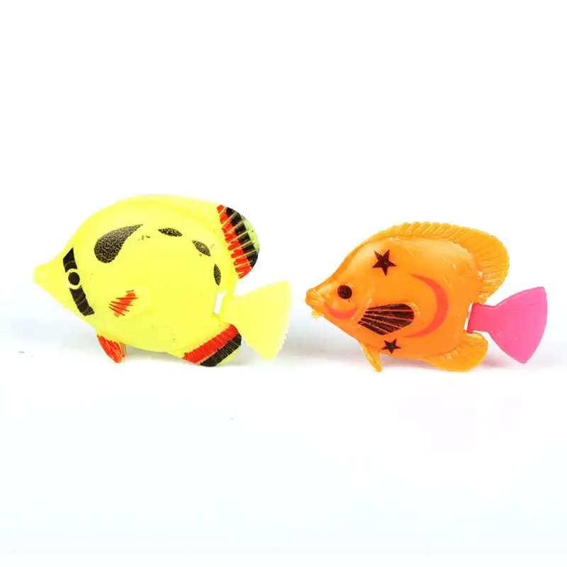 10pcs Lifelike Plastic Artificial Moving Floating Fishes Ornament Decorations For Aquarium Fish Tank (Random Color & Pattern) | Дом и сад
