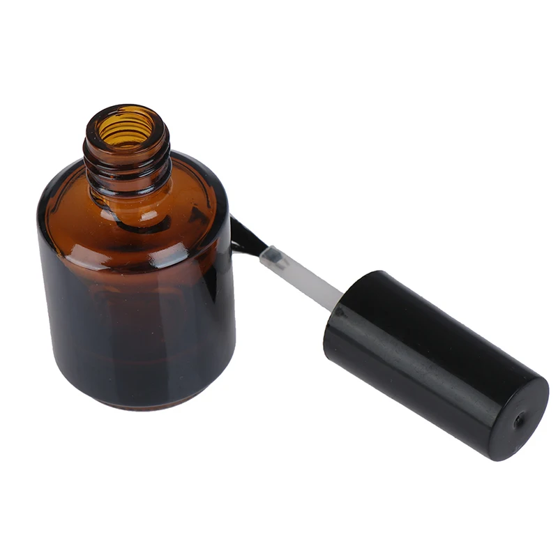 Бутылочка для лака ногтей пустая с крышкой и щеткой Косметическая емкость