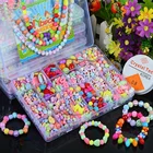 Бусины-разделители для детского ожерелья, игрушечный браслет, 1 комплект