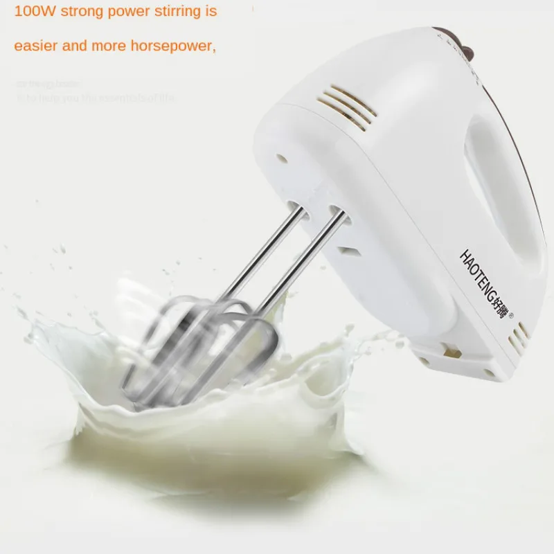 

7-speed adjustable speed eggbeater, electric household pure copper motor, mini Whipping Cream baking mixer, vertical design of a