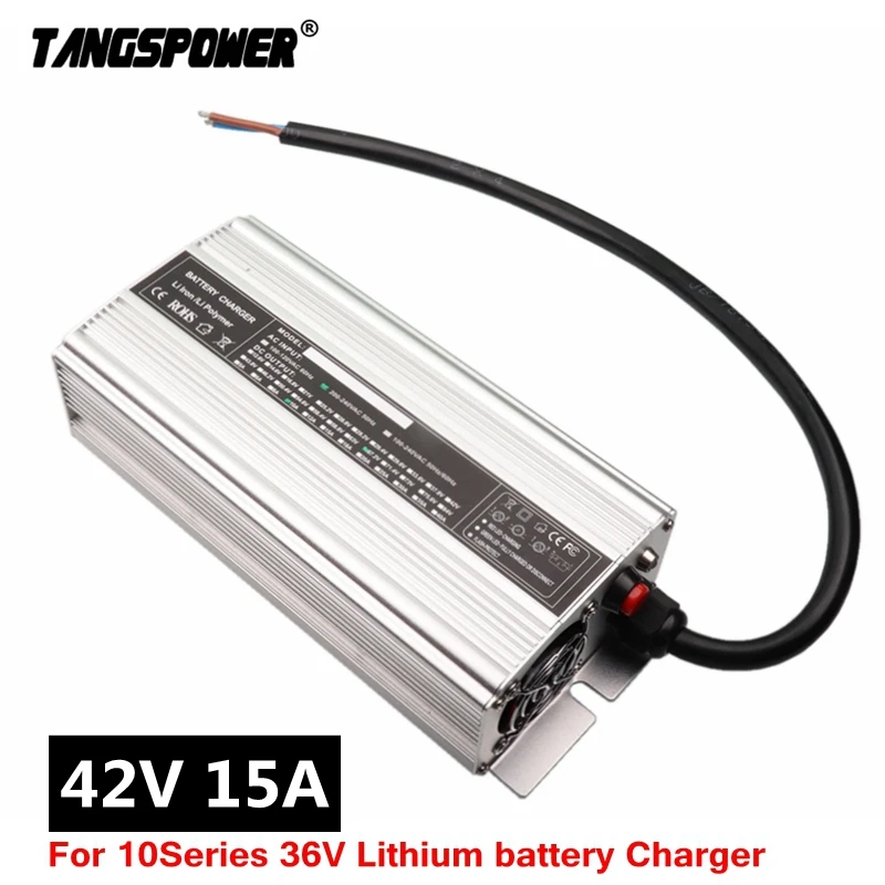 

42V 15A Lithium Battery Charger For 36V Electric Bike Scooter Aluminum Metal Case Fast Charger 672 watts High Power Fast Charge