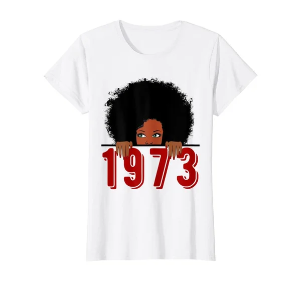 

Womens Black Queen Born in 1973 46th Awesome Birthday T-Shirt Gifts