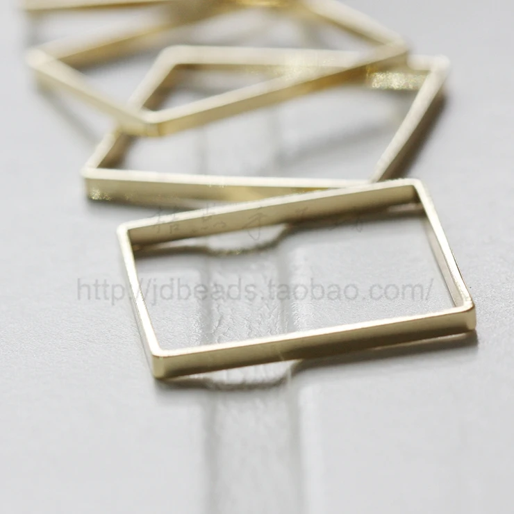 

Solid Brass Bead Frame - Square - No Hole 25x25x2mm (3457C)