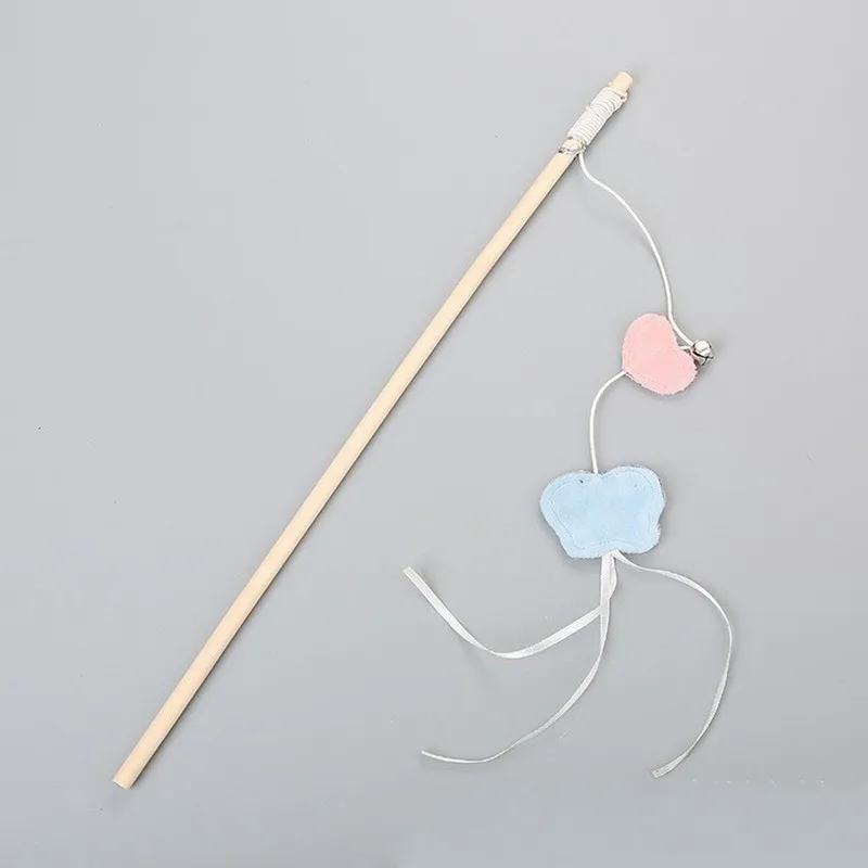 Забавная игрушка для кошек милый деревянный полюс птица рыба Бабочка милая