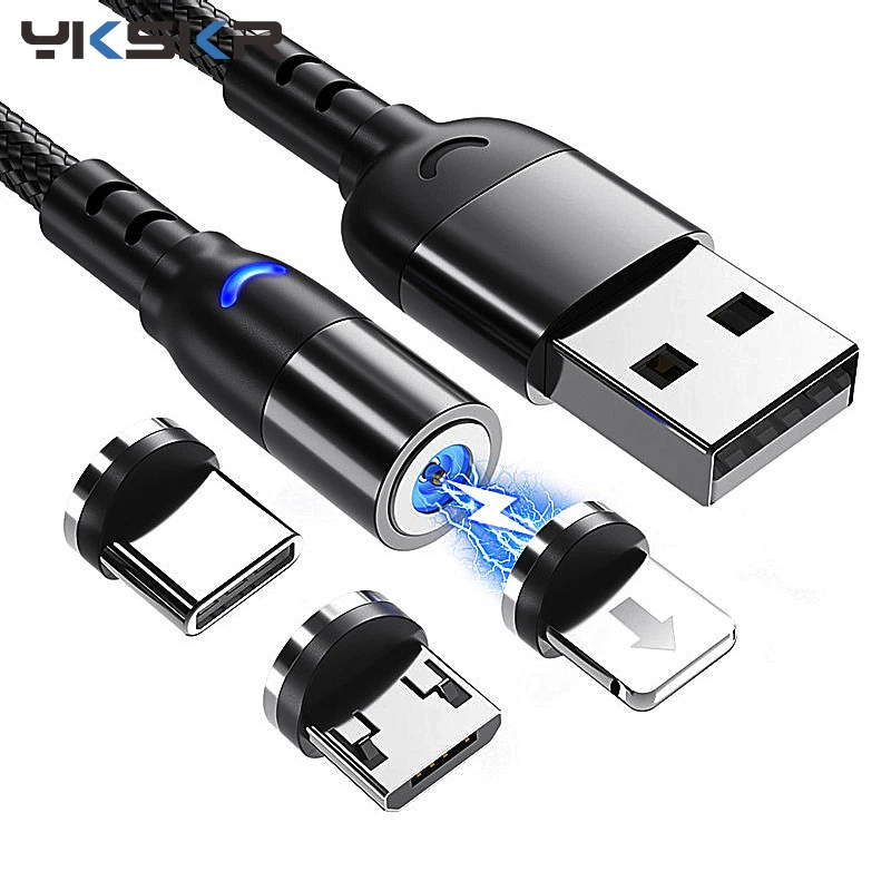 

Magnetic Cable Micro USB Type C Cable For Huawei P20 Xiaomi redmi note8 Fast Charging Magnet Charger Wire usb c For iphone11 Xs