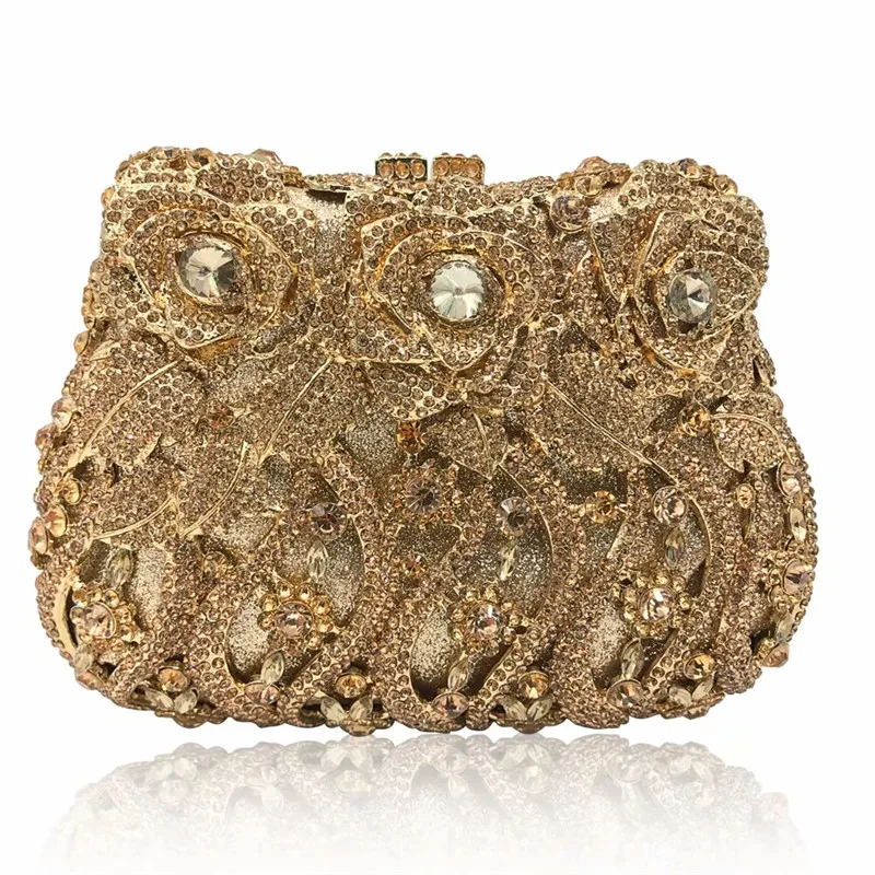 Новинка свадебная сумочка с кристаллами и Изысканная сумка через плечо цепочкой