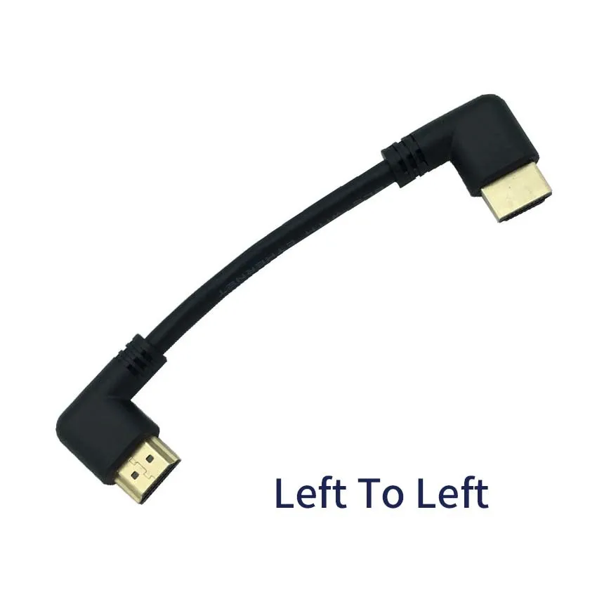 Кабель HDMI 2 0 V 4K * 2K @ 60 Гц кабель Male-HDMI Male левый и правый Угловой 90 градусов 15 см |