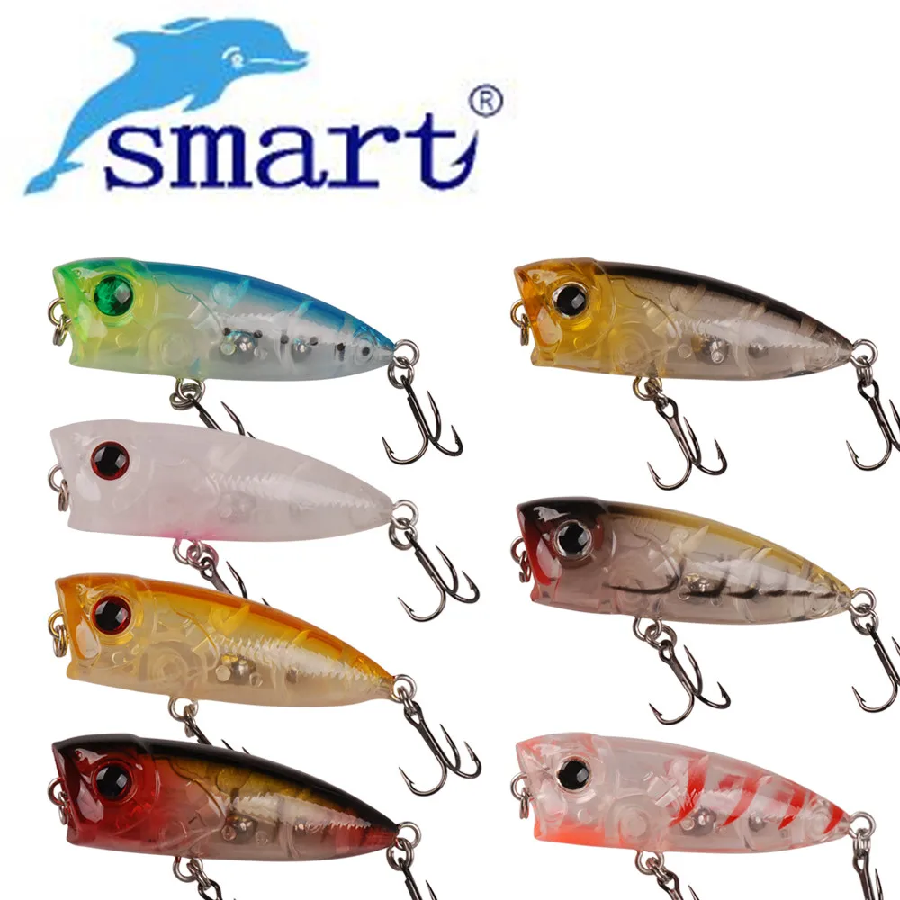Умный Поппер приманки 40 мм 3 1 г Топ воды жесткая приманка для рыбалки
