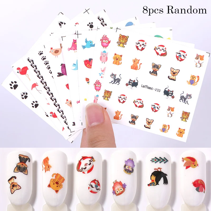 Set 20 LEMOOC 45 шт./компл. черного цвета с цветочками для вечеринок наклейки переводятся при помощи воды красочные исскуство ногати наклейки бабочками и кружевом для малышей с изображением Ловца снов наклейки для ногтей - Цвет: Set 20