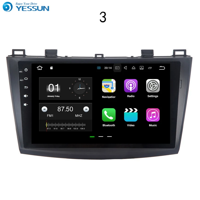 

YESSUN для Mazda 3 2009 ~ 2012 Android автомобильный навигатор gps HD сенсорный экран Аудио Видео Радио стерео Мультимедийный плеер без CD DVD