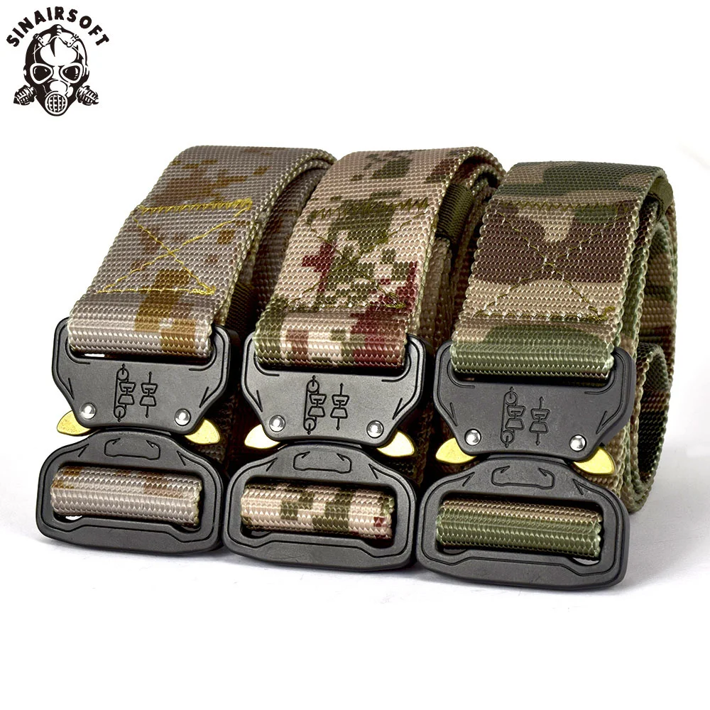 

Военный тактический ремень SINAIRSOFT, нейлоновый, регулируемый, с металлической пряжкой, LY1004