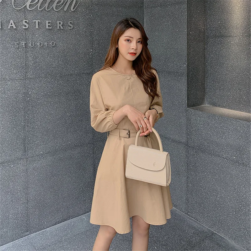 Кружевное новое летнее осеннее платье женское OL Повседневное с коротким рукавом