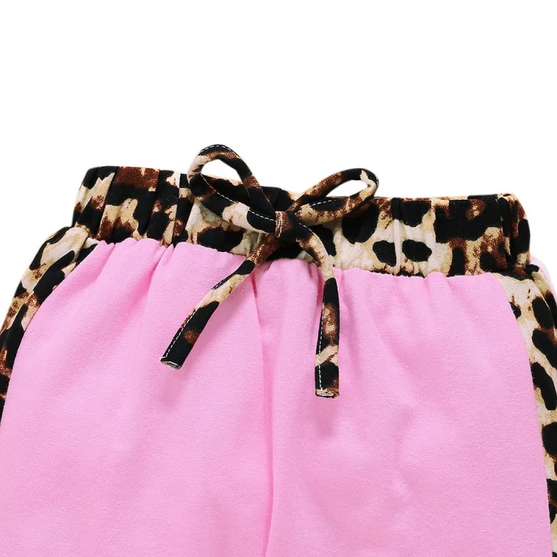 

Autumn Baby Girls Outfits Long Sleeve Leopard Print Patchwork Top Blouse+Pants Casual Costume Set5