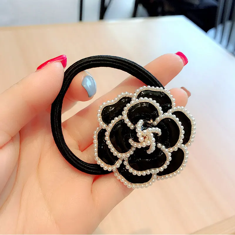 Женские резинки для волос с кристаллами камелии Элегантные Дизайнерские от