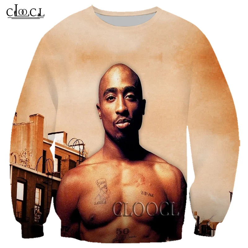 

HX дропшиппинг раппер Амару Шакур 2pac Тупак 3D принт мужские женские свитшоты Harajuku с длинным рукавом Верхняя одежда модные дикие Топы