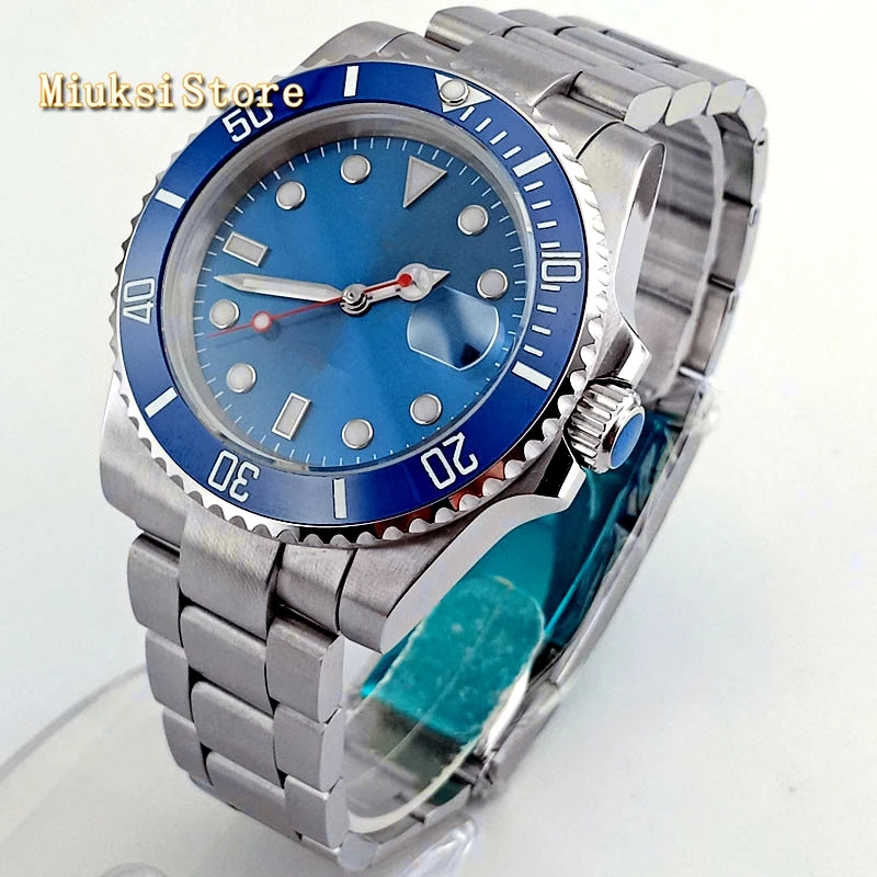 Bliger 40 мм Мужские Топ механические часы сапфировое стекло керамический Безель