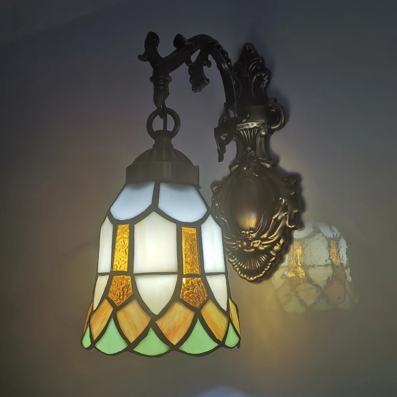 Современная средиземноморская настенная лампа светодиодный светильник с