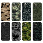 Черный чехол из ТПУ для iphone 5s se 6 6s 7 8 plus x 10 XR XS 11 12 mini pro MAX, задняя крышка, камуфляжный узор, военная армия