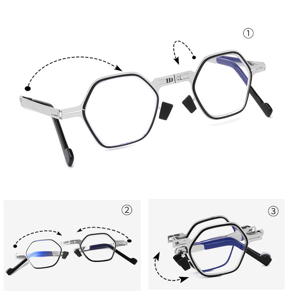 Складные портативные очки для чтения женщин и мужчин ультралегкие