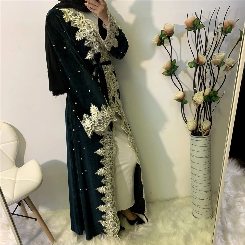 Кафтан Дубай Абая кимоно кардиган мусульманский хиджаб платье Турецкая