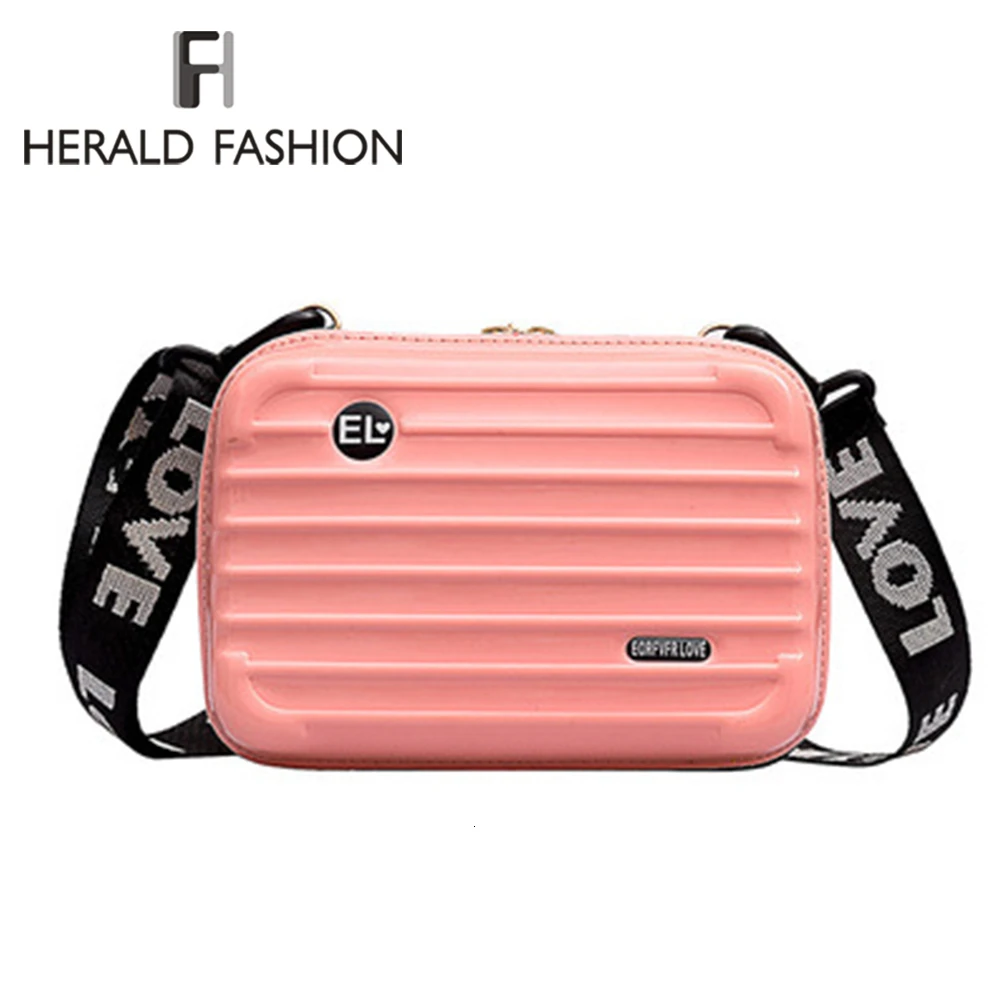 Herald модные роскошные ручные сумки для женщин чемодан Форма миниатюрный сумка