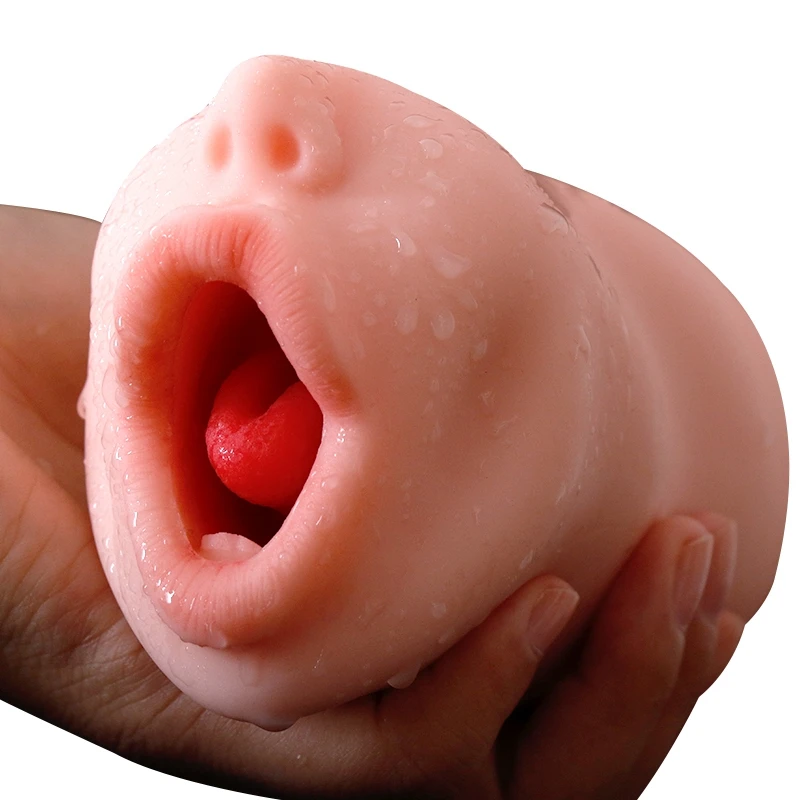 Секс-игрушки рот для мужчин влагалище карман рта глубокая горловина язык мягкий