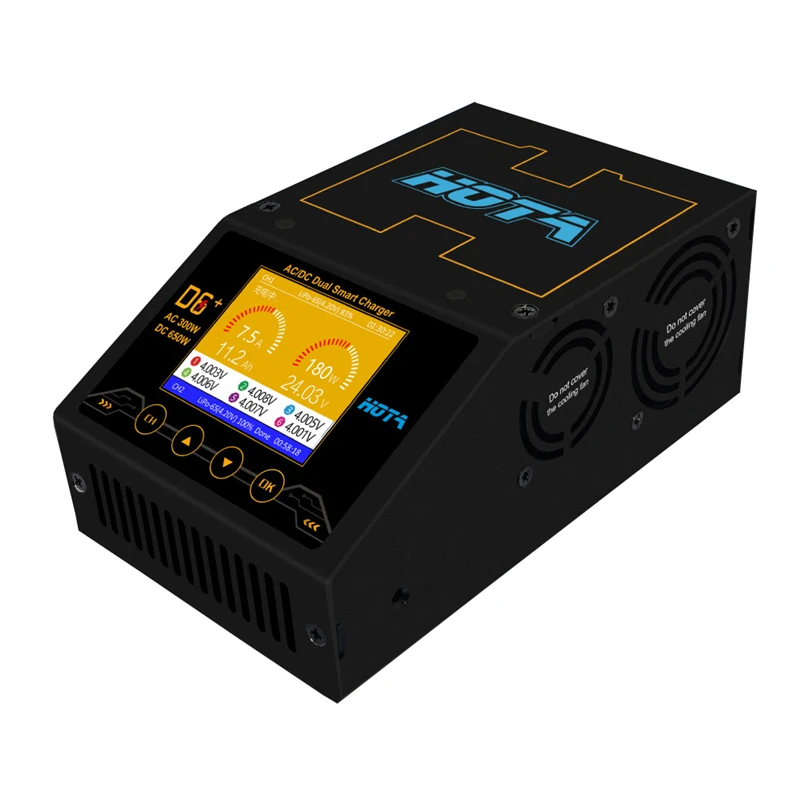 HOTA D6 + AC/DC двойное умное зарядное устройство баланс батареи приложение контроллер