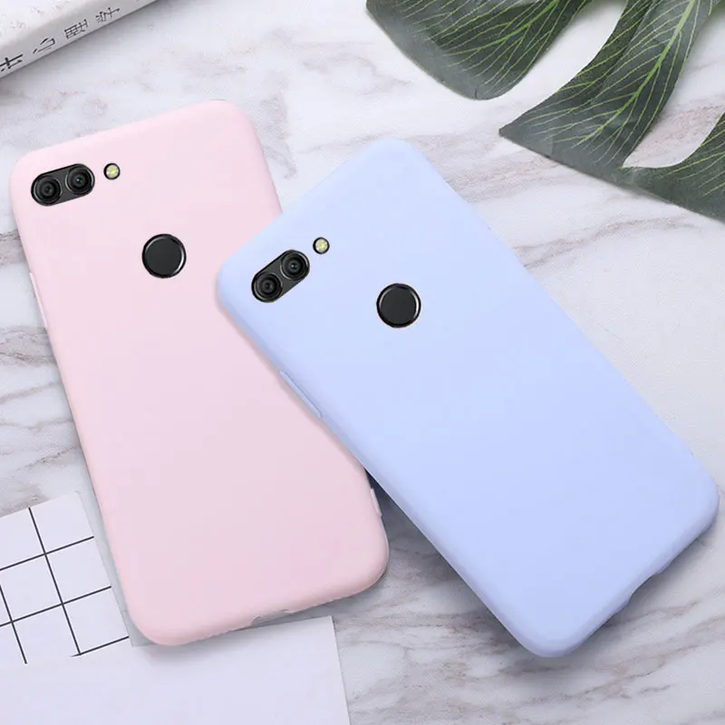 

Candy Color For Huawei Y9 2018 Case Shockproof Soft Silicone TPU Cover For Y9 2018 Case Huawei Y9 2018 Fundas 100%