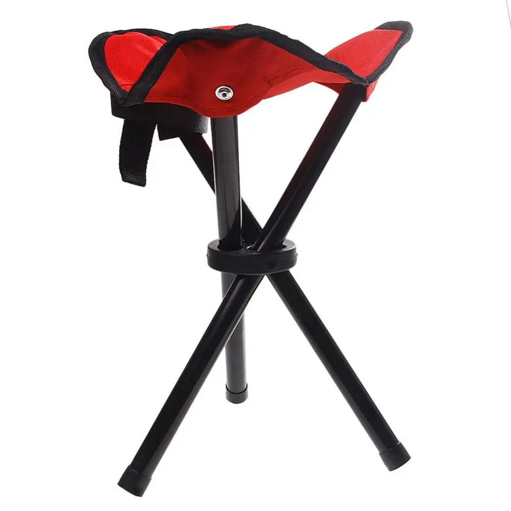 

Folding 3-legged Fishing Chairs Portable Outdoor Camping Garden Travel Canvas Tripod Stool Chair 2021 new