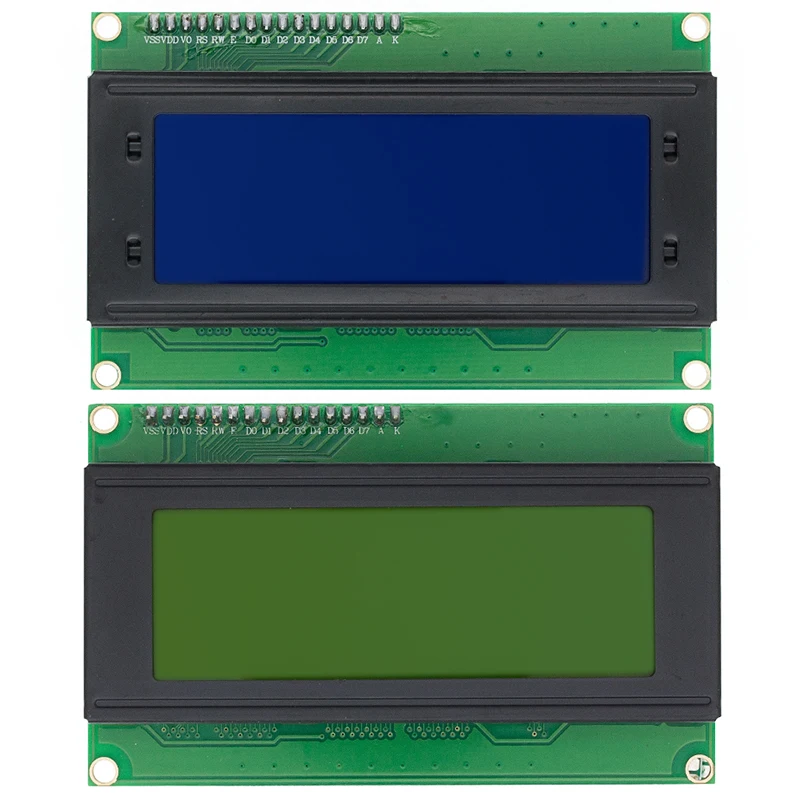 1 шт. ЖК-дисплей 2004 + I2C 20x4 2004A синий/желто-зеленый экран HD44780 для arduino символьный