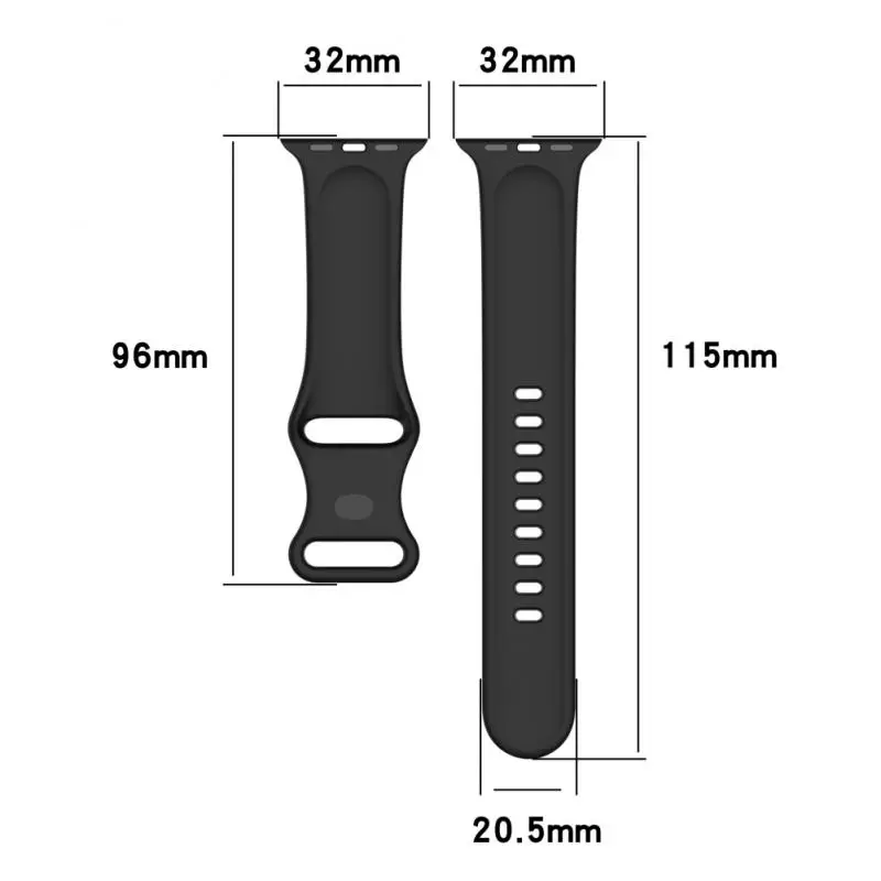 Силиконовый ремешок из ТПУ для Apple Watch 7/iwatch SE сменный Спортивный Браслет 10 цветов