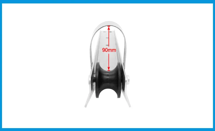 

390mm marine grade stainless steel 316 boat Bow Anchor Roller Bracket yacht Lift Roller With Rubber wheel for Fixed anchor