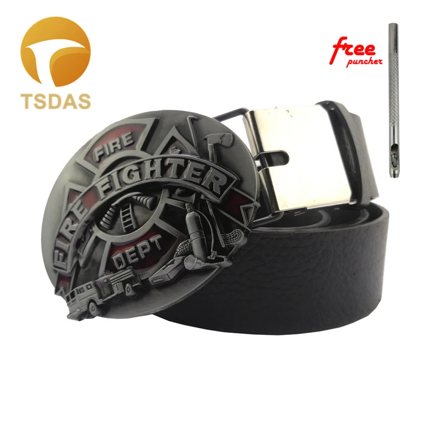New Fashion Classical Letter Male Accesorios Belt Buckle Cool Fire Fighter Metal For Men Classic Year Gifts | Дом и сад